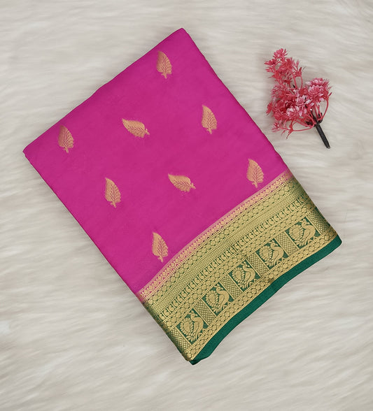 Mysore Crepe Silk Saree | SSMC491