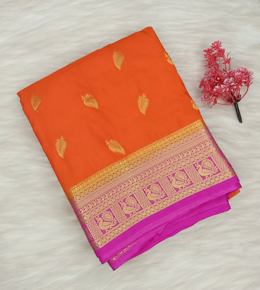 Mysore Crepe Silk Saree | SSMC491
