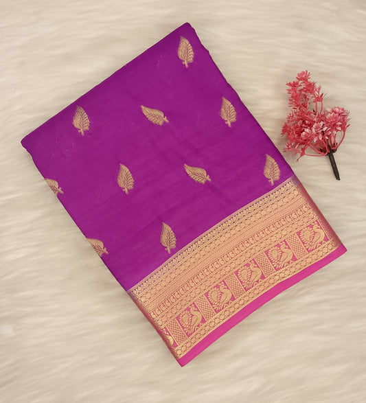 Mysore Crepe Silk Saree | SSMC491