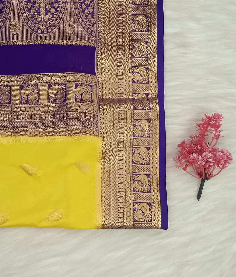 Mysore Crepe Silk Saree | SSMC491