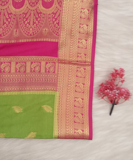 Mysore Crepe Silk Saree | SSMC491