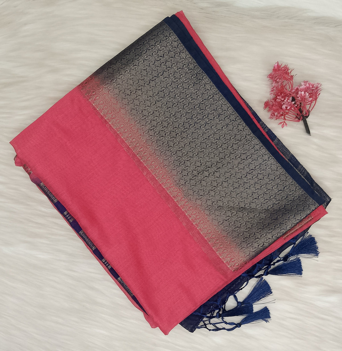 Linen Cotton Silk Saree | SSLC493