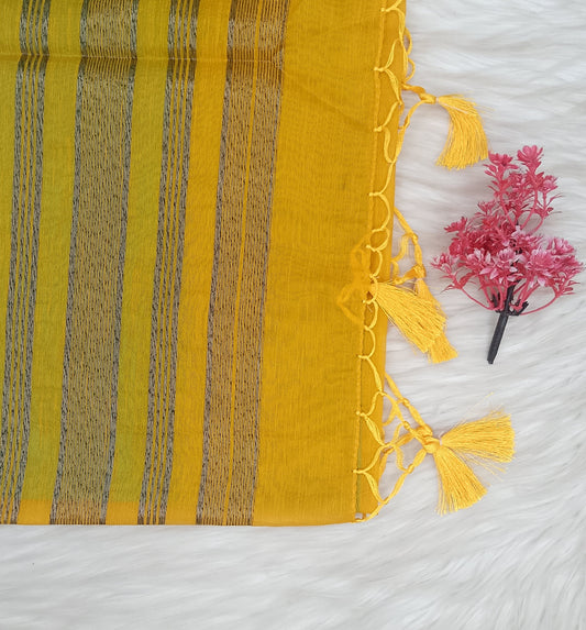 Linen Cotton Silk Saree | SSLC493