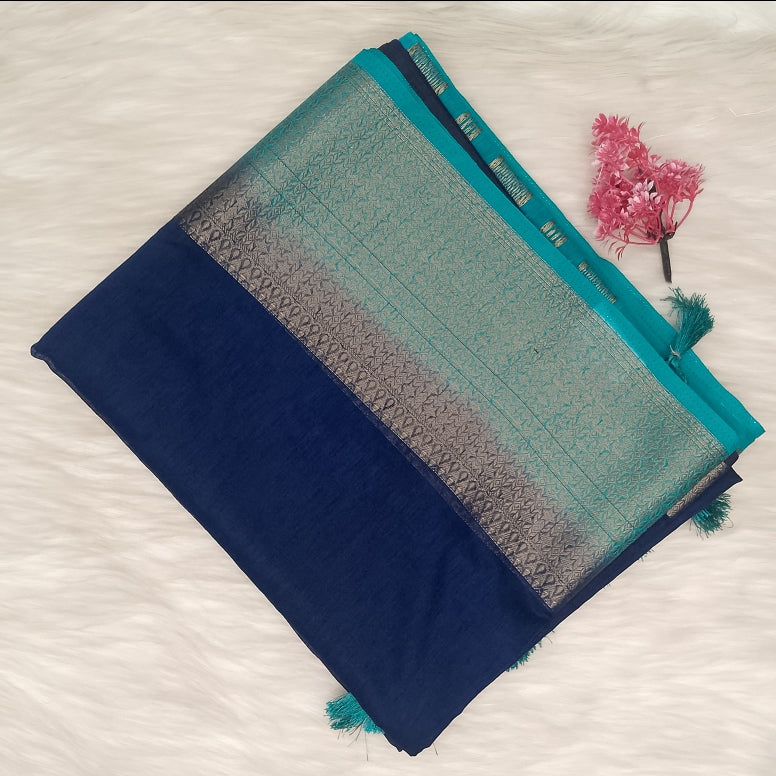 Linen Cotton Silk Saree | SSLC493
