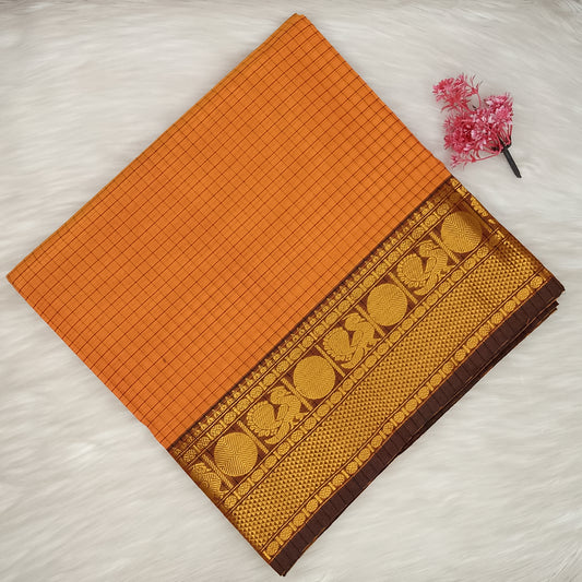 Kalyani Cotton Checks Saree | SSKC495
