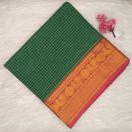 Kalyani Cotton Checks Saree | SSKC495
