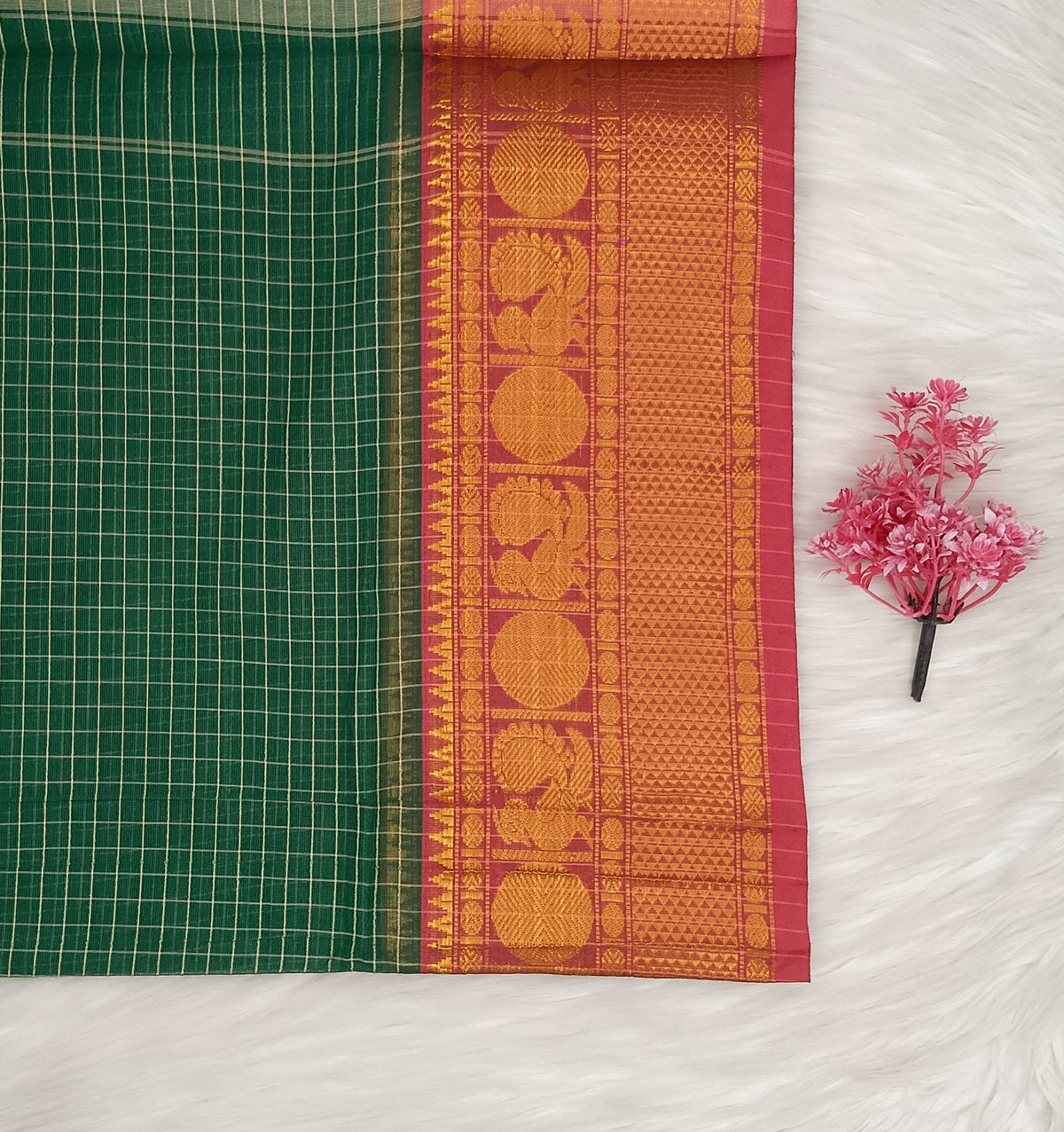 Kalyani Cotton Checks Saree | SSKC495