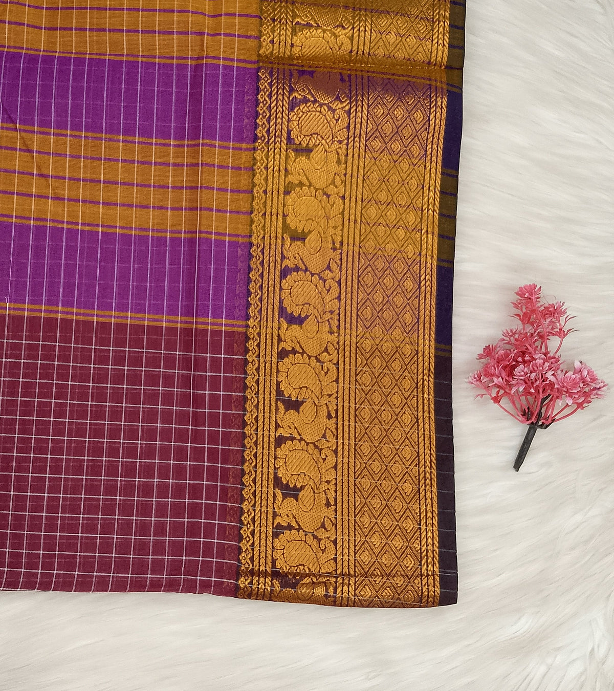 Kalyani Cotton Checks Saree | SSKC495
