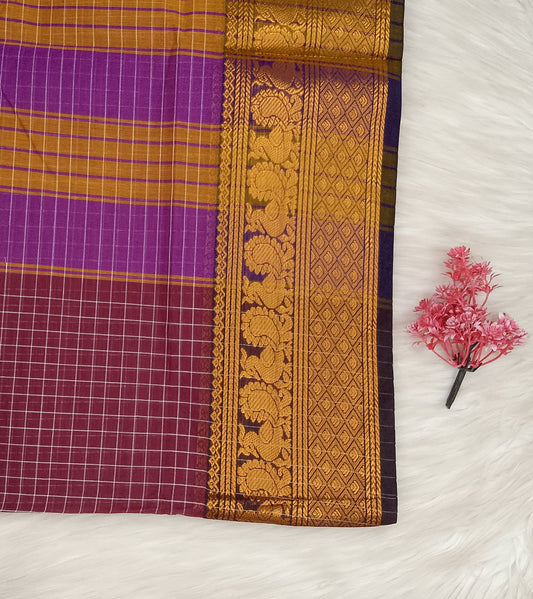 Kalyani Cotton Checks Saree | SSKC495