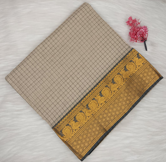 Kalyani Cotton Checks Saree | SSKC495