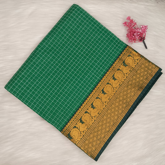 Kalyani Cotton Checks Saree | SSKC495
