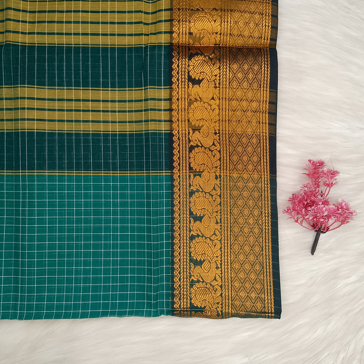 Kalyani Cotton Checks Saree | SSKC495