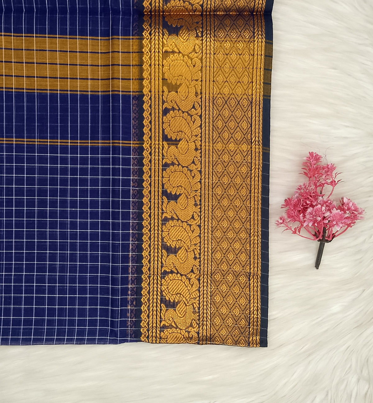 Kalyani Cotton Checks Saree | SSKC495
