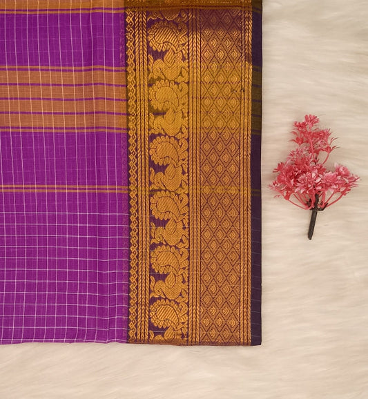 Kalyani Cotton Checks Saree | SSKC495