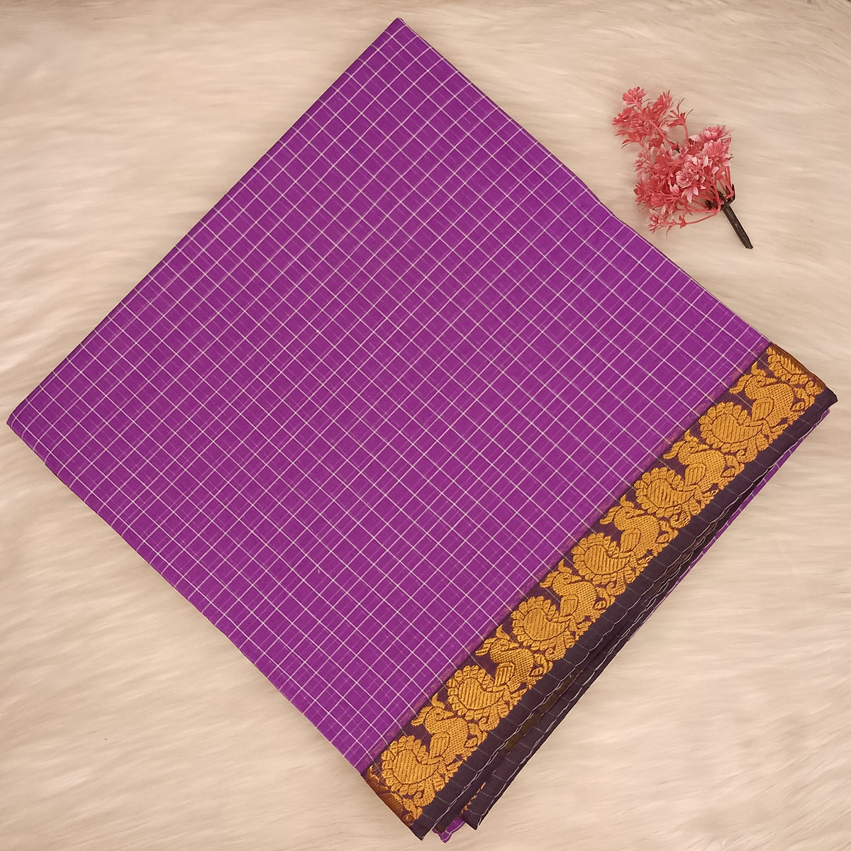 Kalyani Cotton Checks Saree | SSKC495