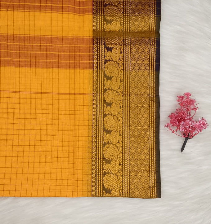 Kalyani Cotton Checks Saree | SSKC495