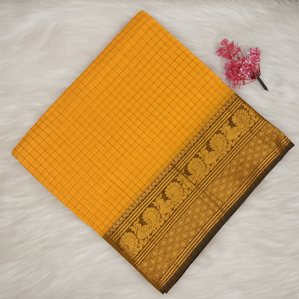 Kalyani Cotton Checks Saree | SSKC495