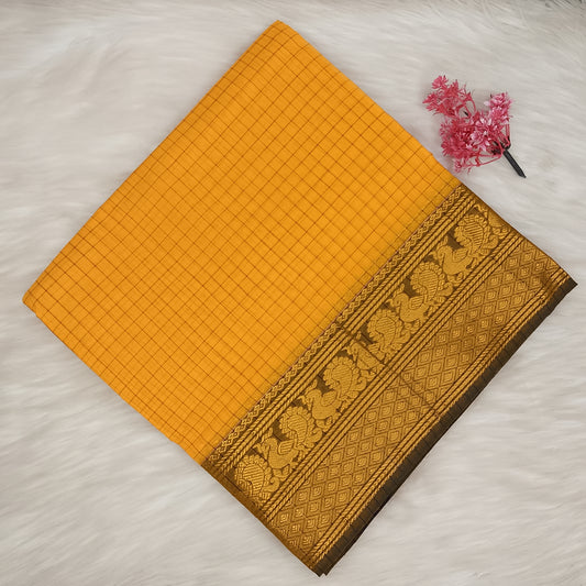 Kalyani Cotton Checks Saree | SSKC495