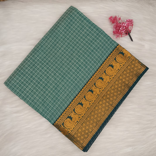 Kalyani Cotton Checks Saree | SSKC495