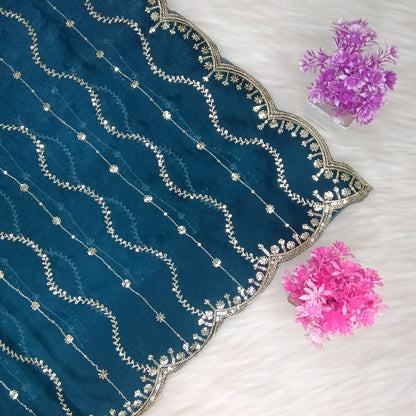 Designer Space Silk Saree | SSDS282