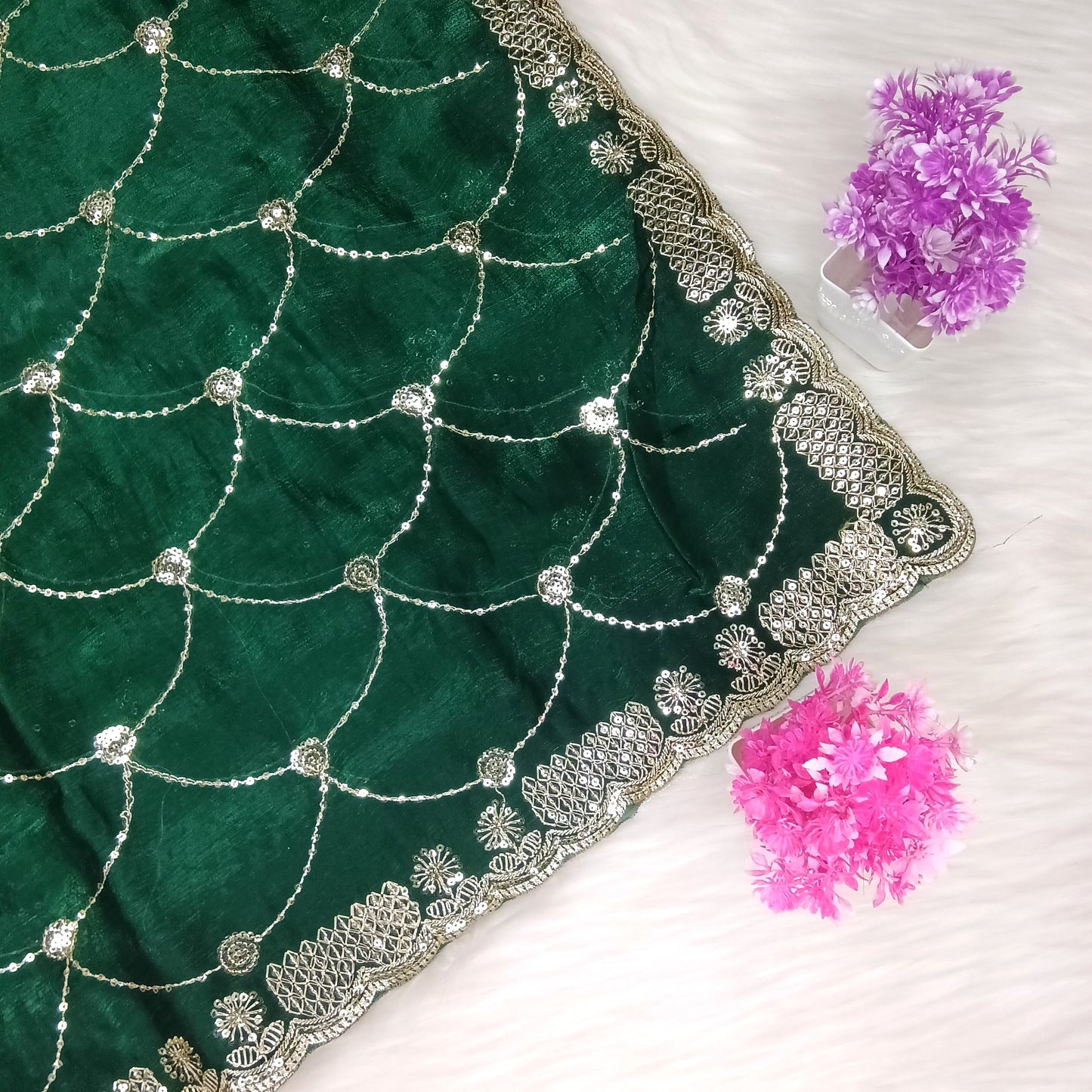 Designer Space Silk Saree | SSDS282