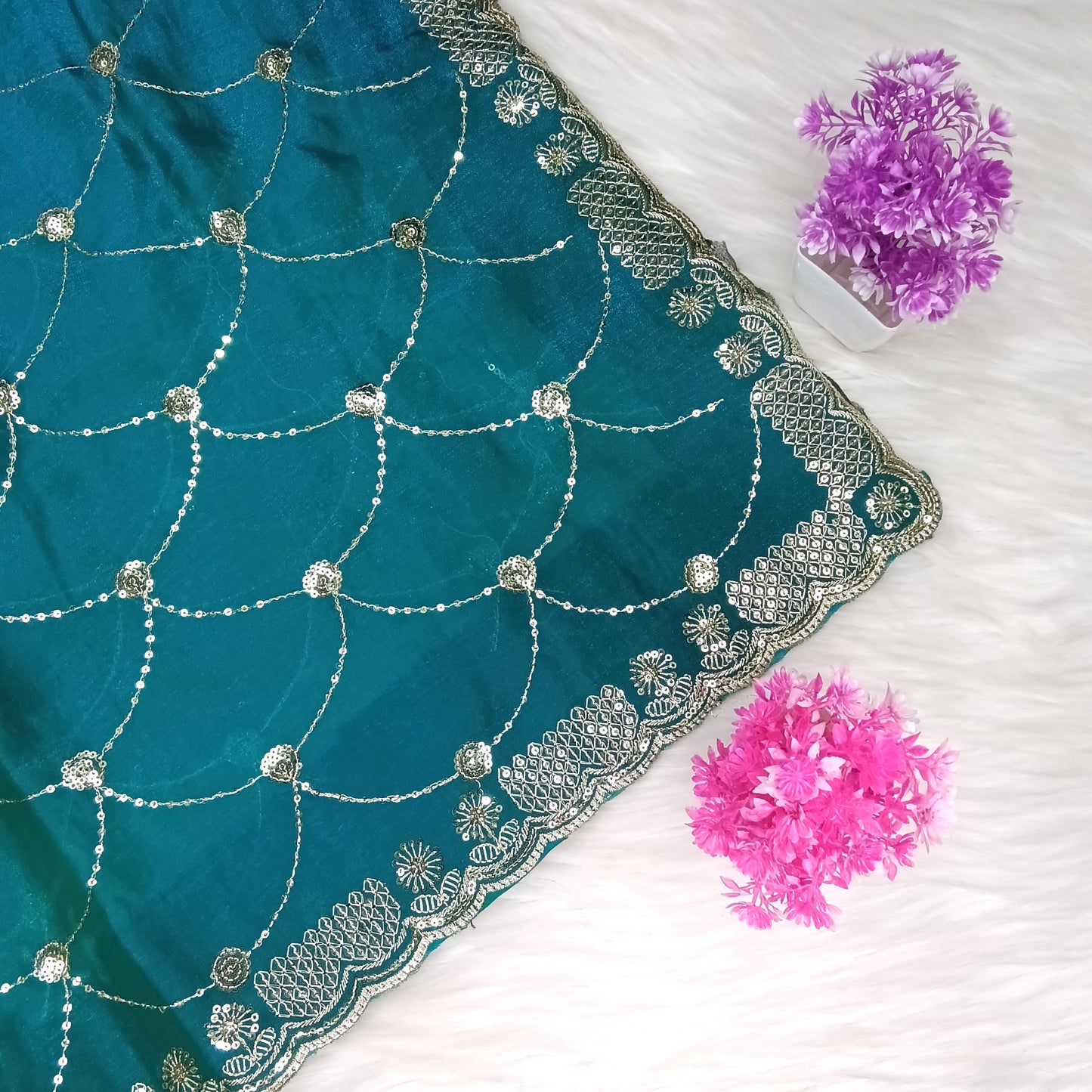 Designer Space Silk Saree | SSDS282