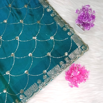 Designer Space Silk Saree | SSDS282