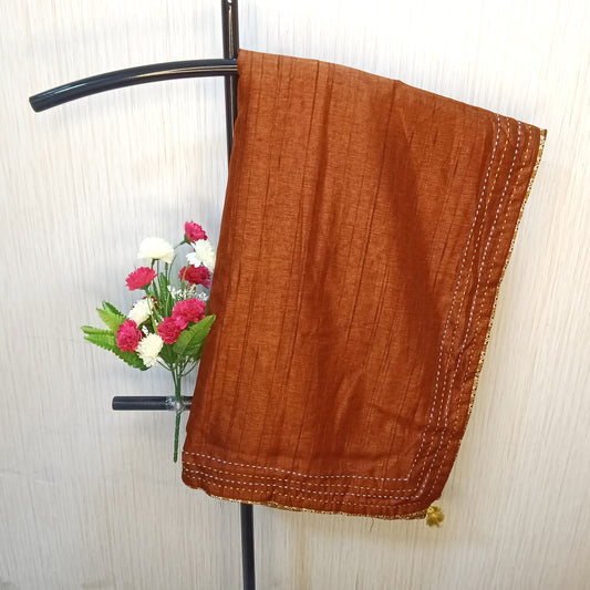 Chandralekha Tangy Orange Saree | SSCS324