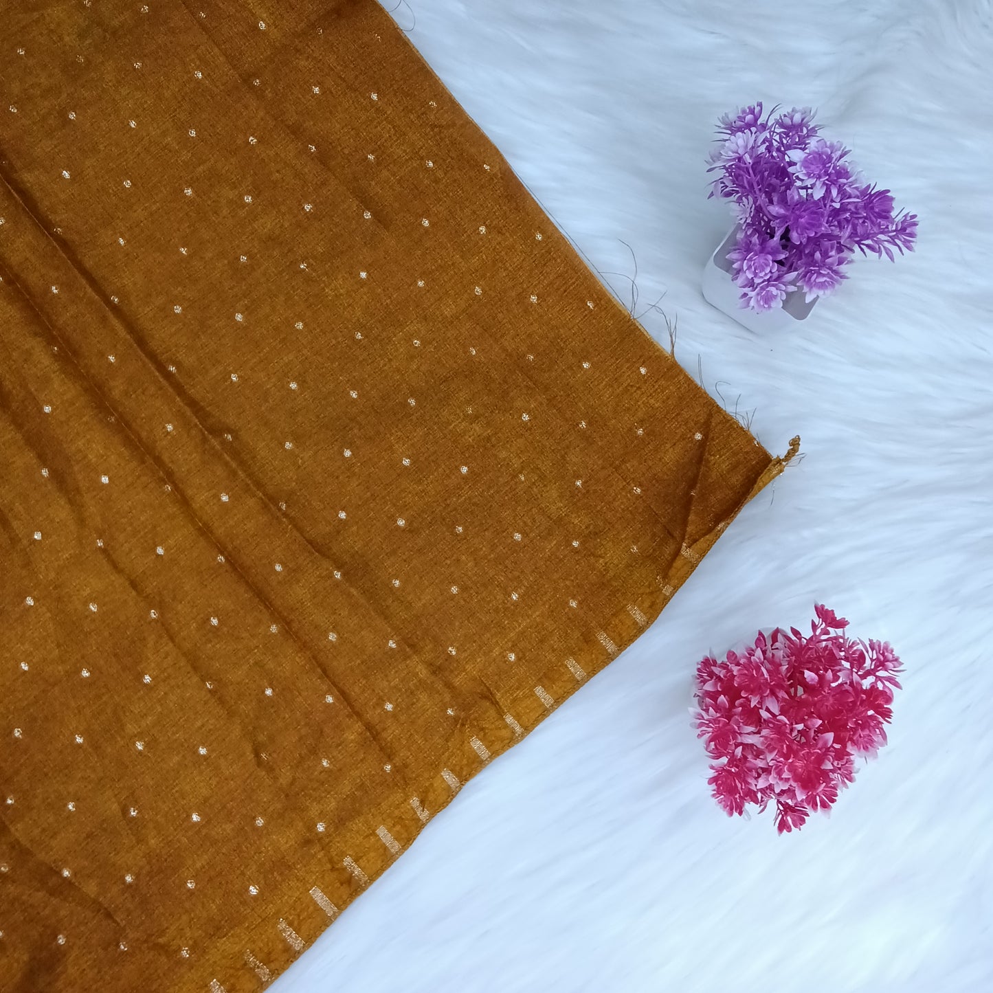 Ajrakh Style Elephant Print Saree | SSEP331