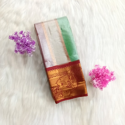 Antique Gold Kanchi Silk Saree | SSEP334