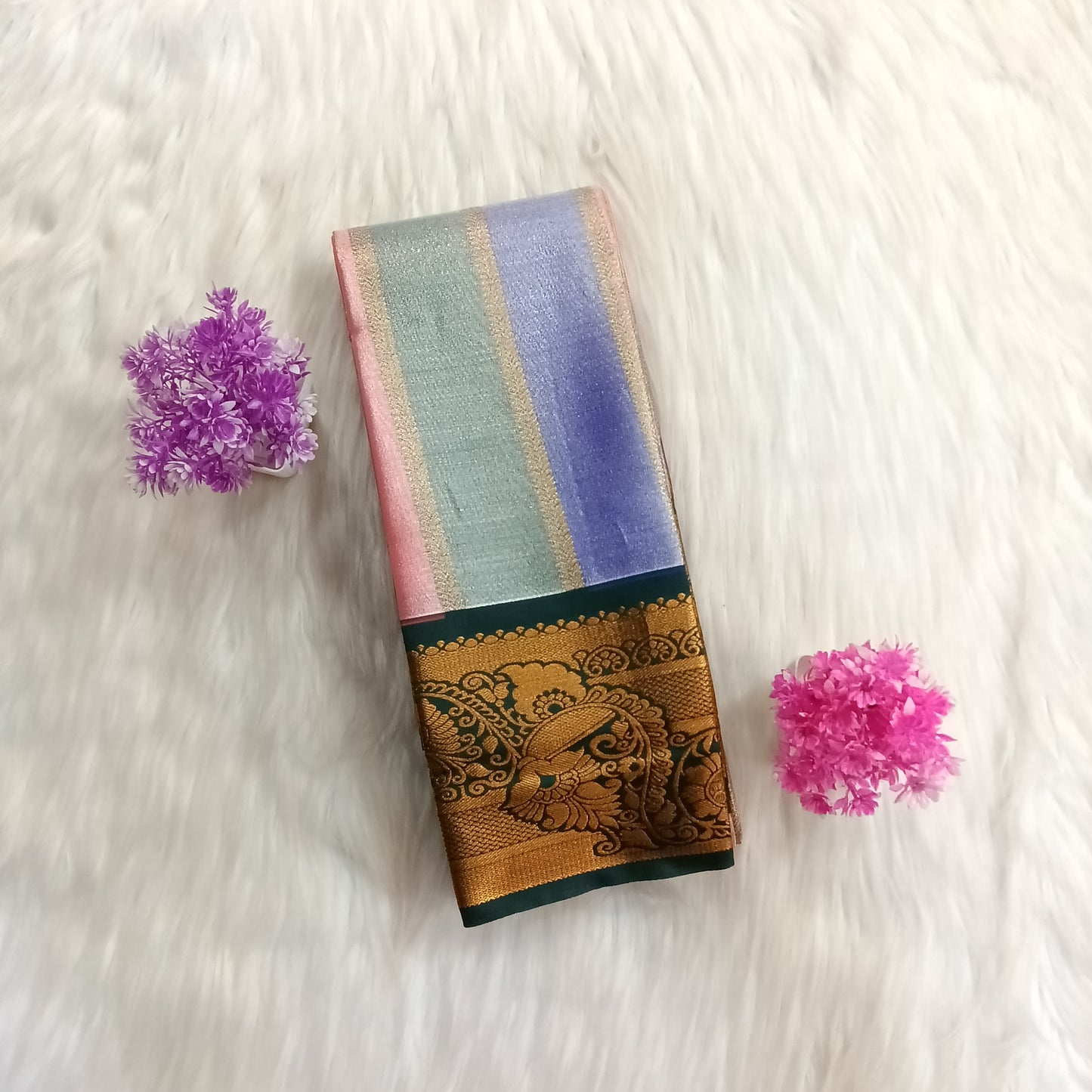 Antique Gold Kanchi Silk Saree | SSEP334
