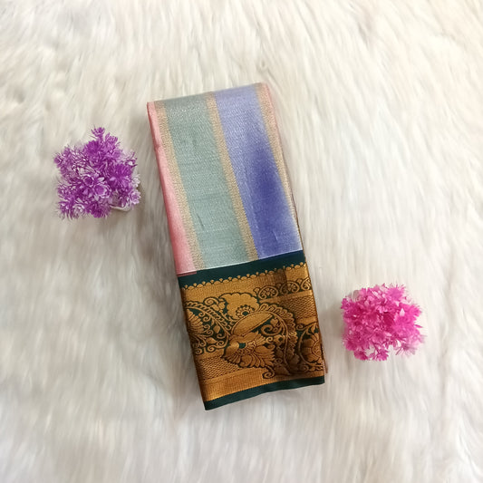 Antique Gold Kanchi Silk Saree | SSEP334