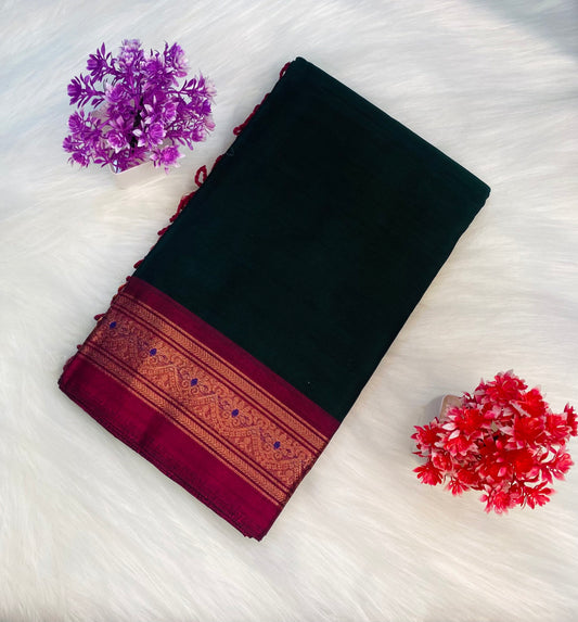 Rich Temple Cotton Saree | SSCS171