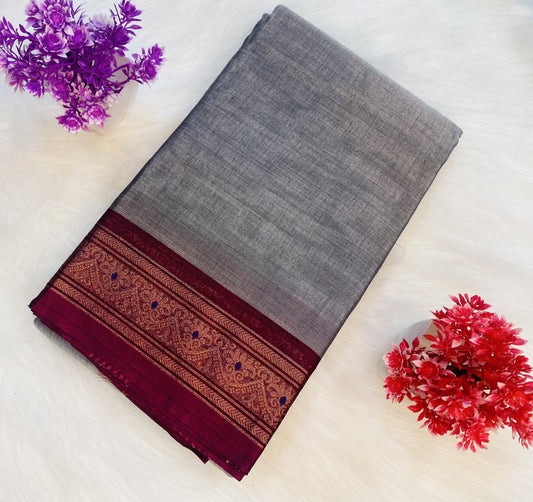 Rich Temple Cotton Saree | SSCS171