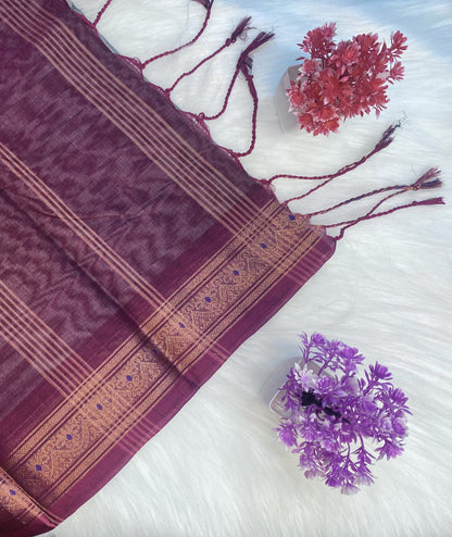 Rich Temple Cotton Saree | SSCS171