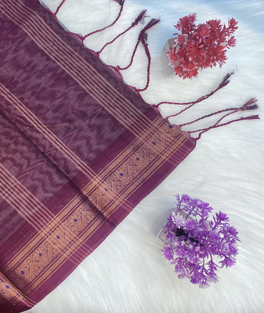 Rich Temple Cotton Saree | SSCS171