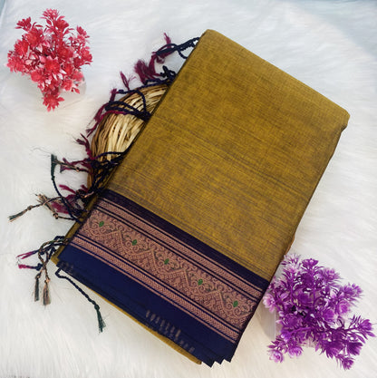 Rich Temple Cotton Saree | SSCS171