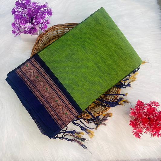 Rich Temple Cotton Saree | SSCS171