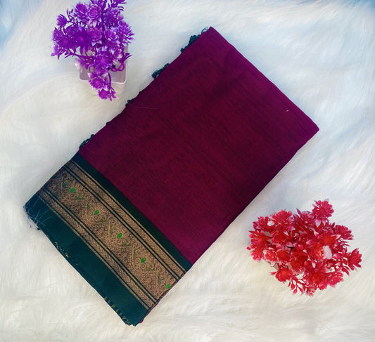 Rich Temple Cotton Saree | SSCS171