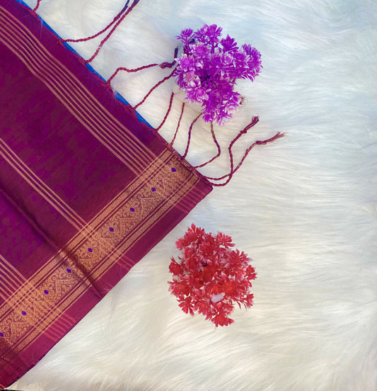 Rich Temple Cotton Saree | SSCS171