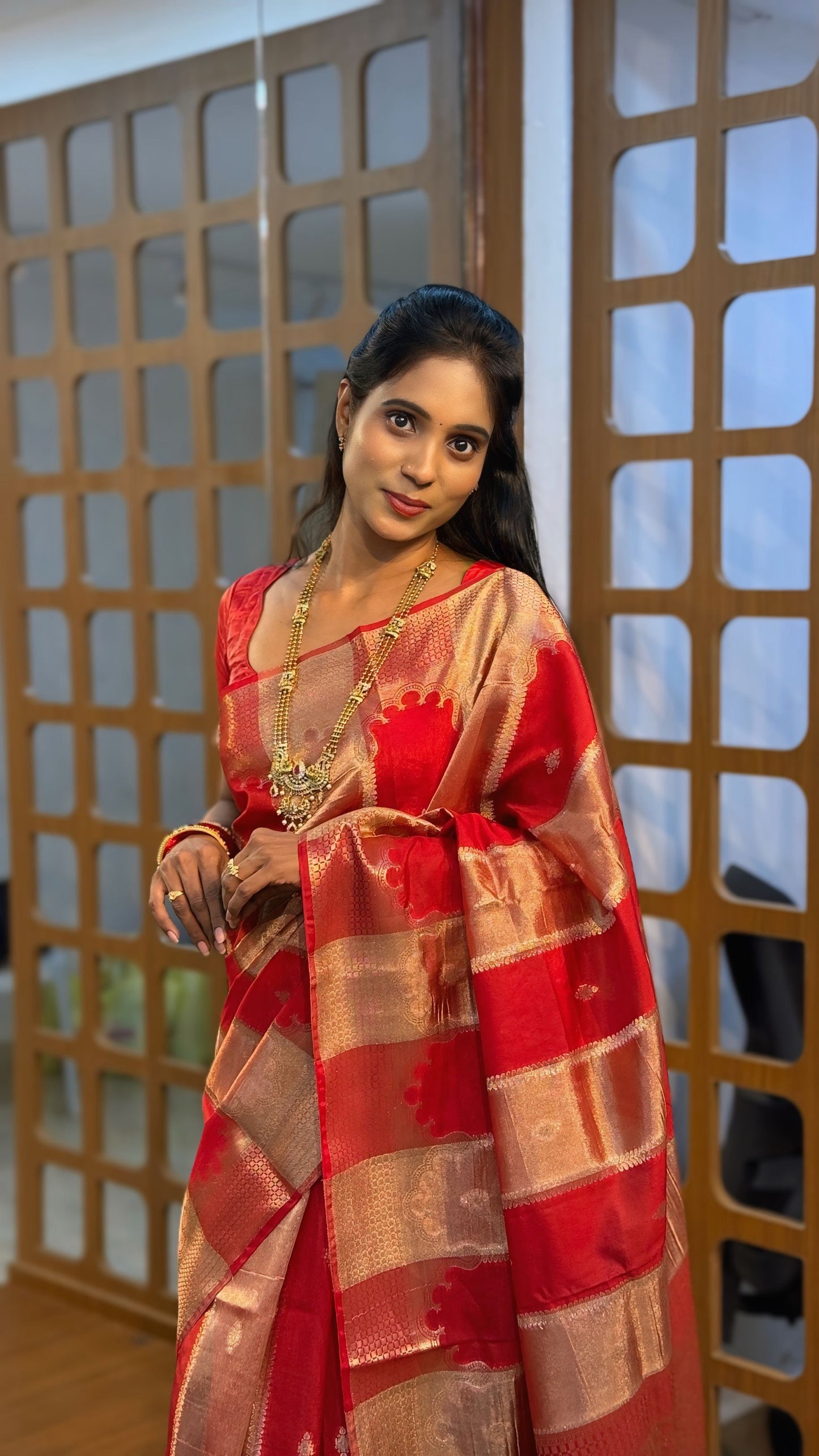 Fancy Tissue Zari Saree | SSTZ348