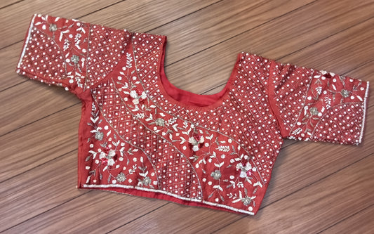 Readymade Blouse Red  | SSRB316