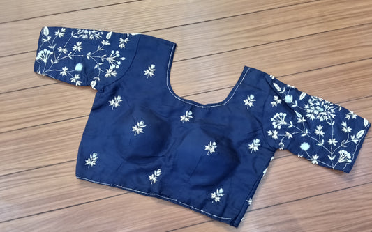 Readymade Blouse Navy Blue  | SSRB316