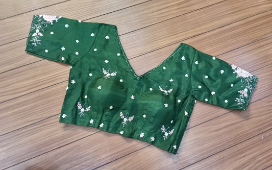 Readymade Blouse Green  | SSRB316