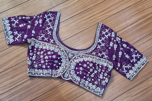 Readymade Blouse Purple  | SSRB316