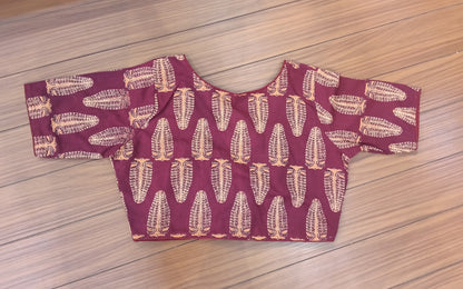 Readymade Blouse Maroon | SSRB316