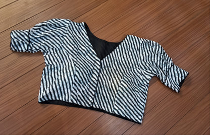 Readymade Blouse Black White | SSRB316