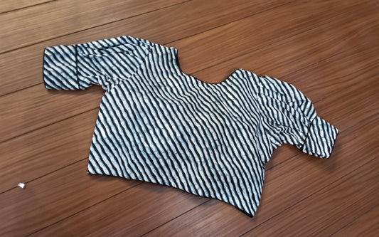 Readymade Blouse Black White | SSRB316