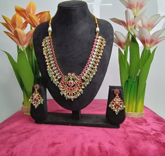 Kundan Necklace & Earrings Set  | SSKN003