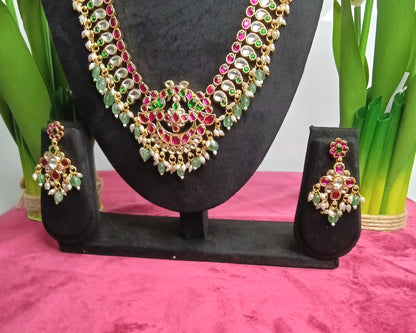 Kundan Necklace & Earrings Set  | SSKN003
